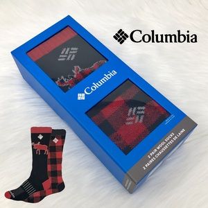 Columbia Men’s Wool Socks in Gift Box | 2 Pair